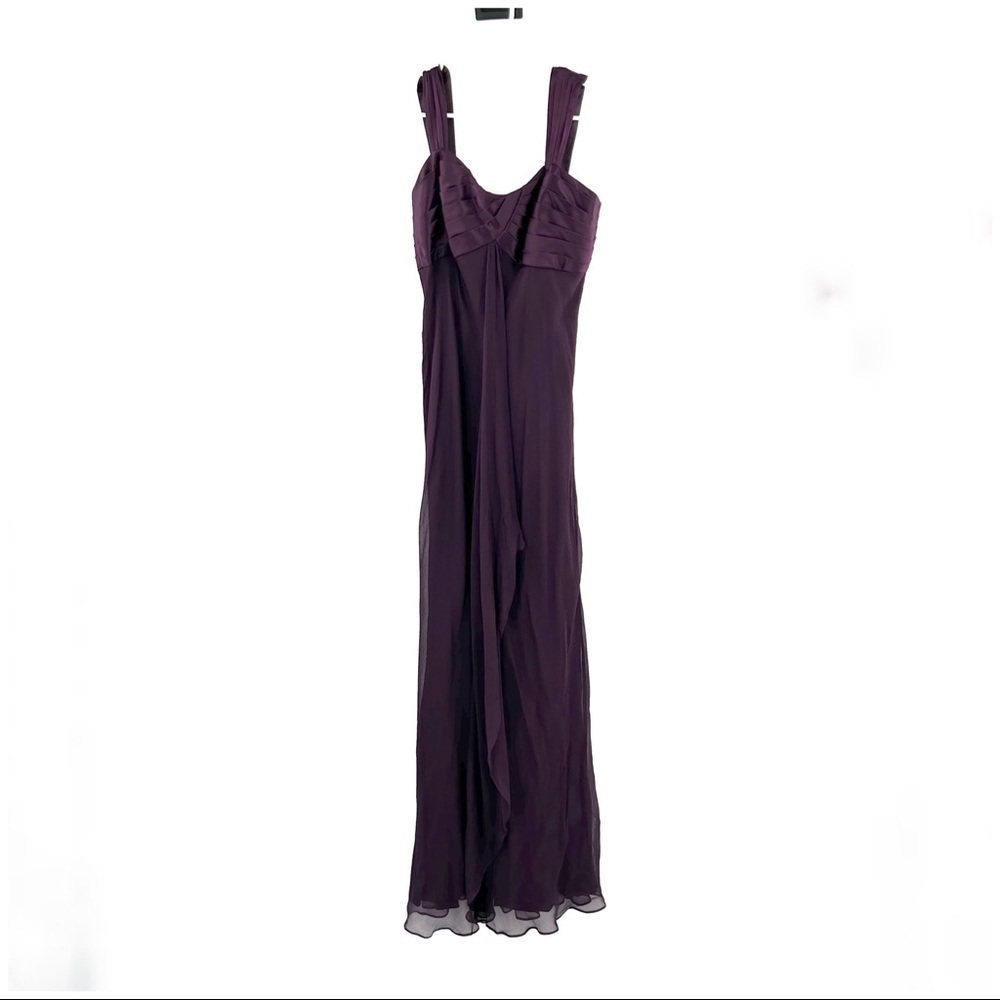 Talbots Silk Maron Dress Sleeveless Size 6